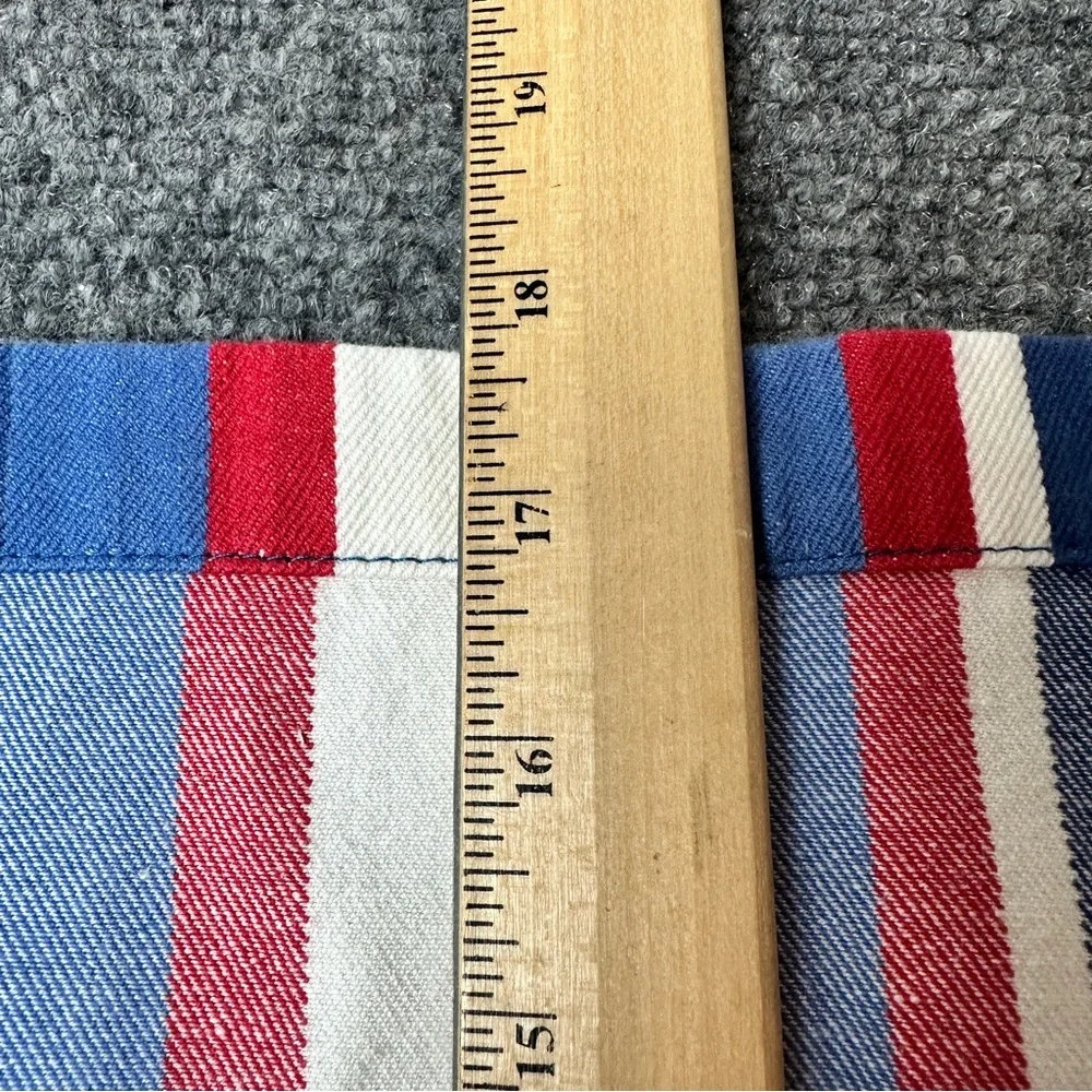 Tag cloth napkins striped cotton red white blue USA  patriotic America 4th July - Picture 8 of 11